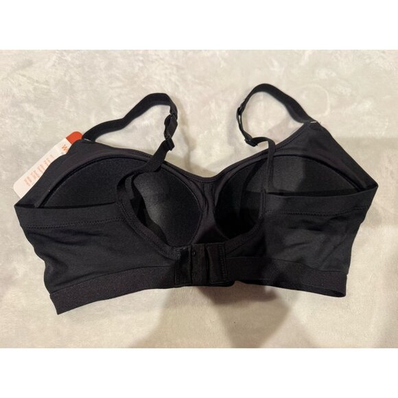 Warner's Easy Does It Underarm Smoothing Wireless Comfort Bra Sz M Black - Picture 4 of 5